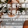 ソファでくつろぎながらスマホを見てプラダを着た悪魔の配信状況やどこで見れるかを調べている女性のイメージ